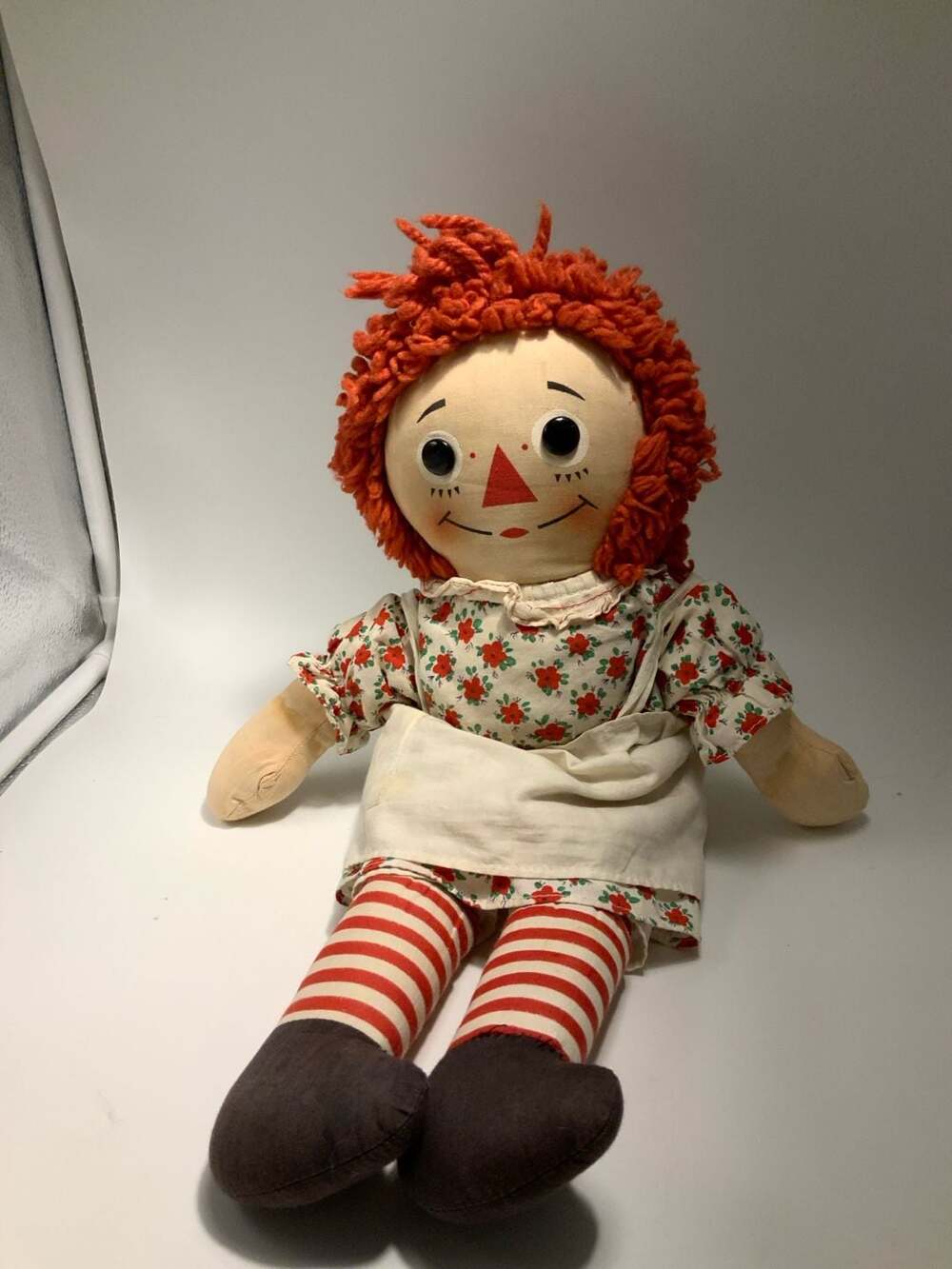 Excellent Vintage Knickerbocker Raggedy Ann Doll Musical